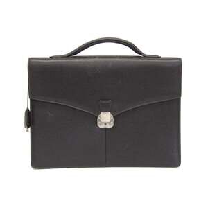 Dunhill FA8010E Men's Leather Briefcase,Document Case Dark Brown